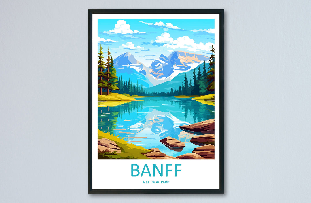 Banff National Park Travel Print Wall Art Banff Wall Hanging Home Décor Banff Gift Art Lovers Canada Art Lover Gift