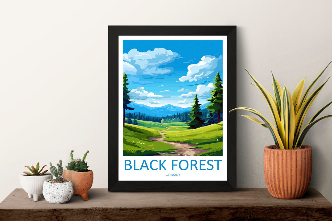 Black Forest Travel Print Black Forest Home Décor Germany Art Print Germany Black Forest Wall Print For Black Forest Gift For Germany Wall