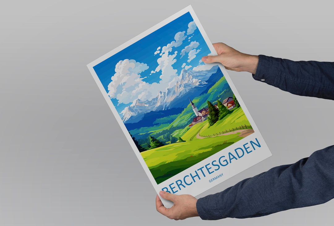Berchtesgaden Travel Print Wall Art Berchtesgaden Wall Hanging Home Décor Berchtesgaden Gift Art Lovers Germany Art Lover Gift Berchtesgaden