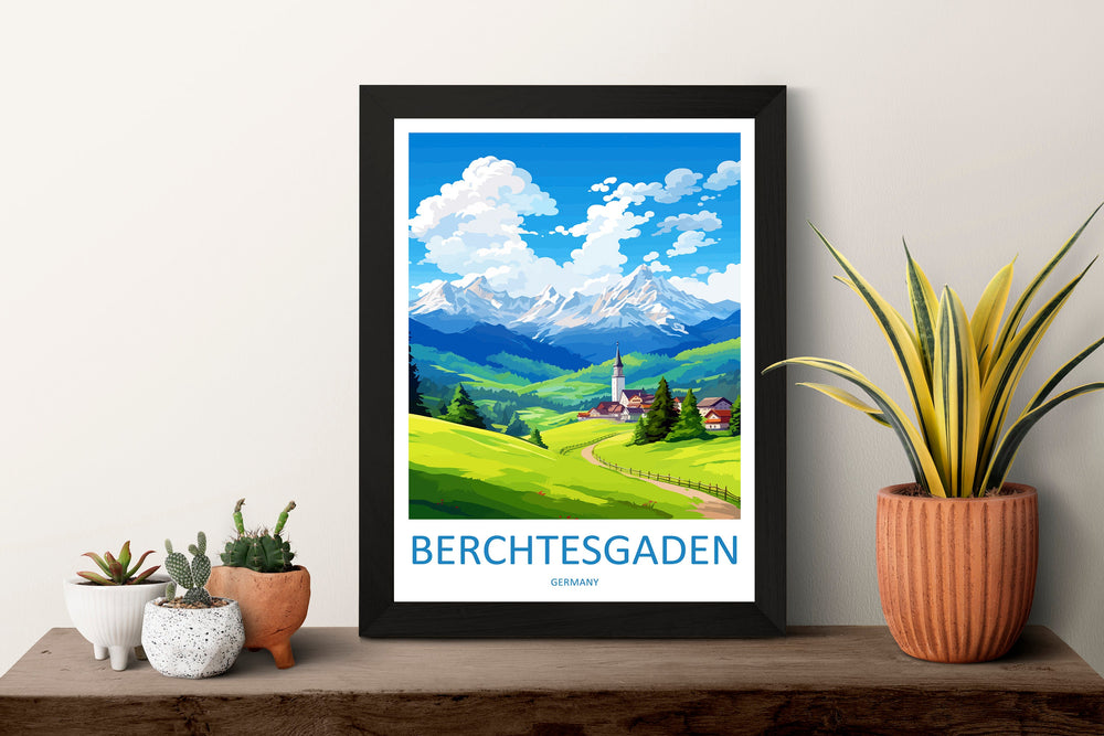 Berchtesgaden Travel Print Wall Art Berchtesgaden Wall Hanging Home Décor Berchtesgaden Gift Art Lovers Germany Art Lover Gift Berchtesgaden