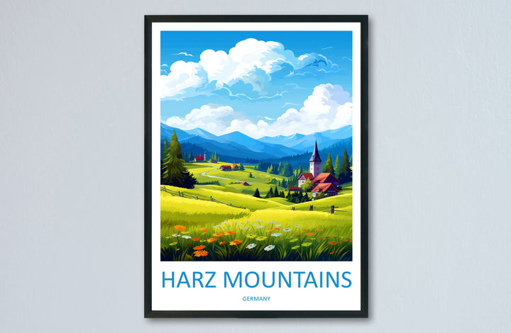 Harz Mountains Travel Print Harz Mountains Home Décor Germany Art Print Germany Harz Mountains Wall Print For Harz Mountains Gift