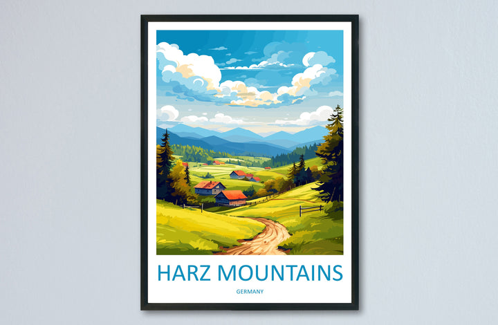 Harz Mountains Travel Print Harz Mountains Home Décor Germany Art Print Germany Harz Mountains Wall Print For Harz Mountains Gift