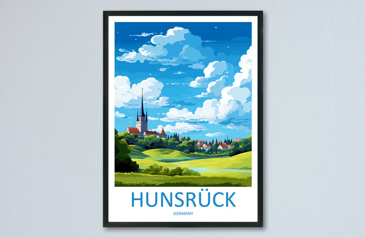 Hunsrück Travel Print Hunsrück Home Décor Germany Art Print Germany Hunsrück Wall Print For Hunsrück Gift