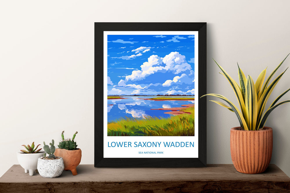 Lower Saxony Wadden Travel Print Lower Saxony Wadden Home Décor Germany Art Print Germany Lower Saxony Wadden Wall Print