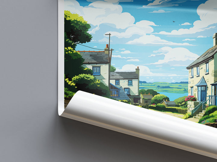 Feock Travel Print Wall Art Feock Wall Hanging Home Décor Feock Gift Art Lovers England Art Lover Gift Feock Travel Poster