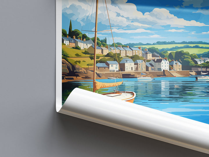 Fowey River Travel Print Wall Art Fowey River Wall Hanging Home Décor Fowey River Gift Art Lovers England Art Lover Gift Fowey River Poster