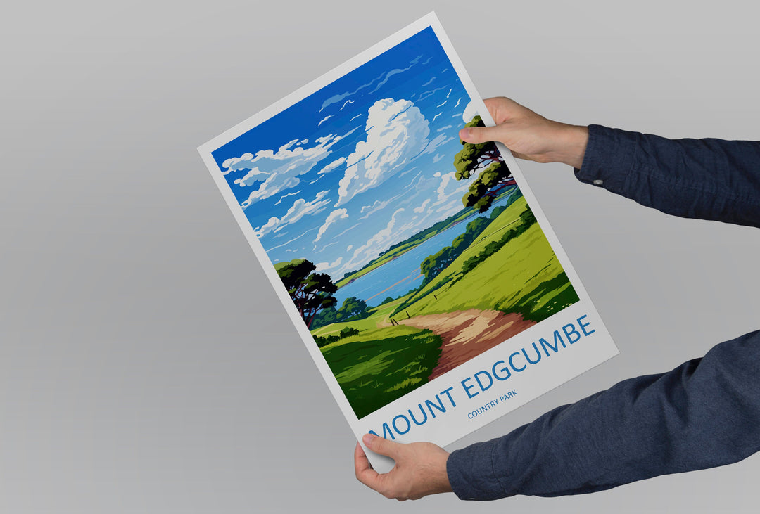 Mount Edgcumbe Country Park Travel Print Wall Art Mount Edgcumbe Wall Hanging Home Décor Mount Edgcumbe Gift Art Lovers Cornwall Art Lover