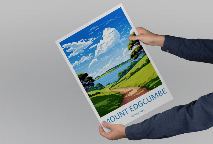 Mount Edgcumbe Country Park Travel Print Wall Art Mount Edgcumbe Wall Hanging Home Décor Mount Edgcumbe Gift Art Lovers Cornwall Art Lover