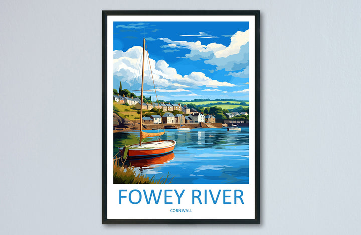 Fowey River Travel Print Wall Art Fowey River Wall Hanging Home Décor Fowey River Gift Art Lovers England Art Lover Gift Fowey River Poster