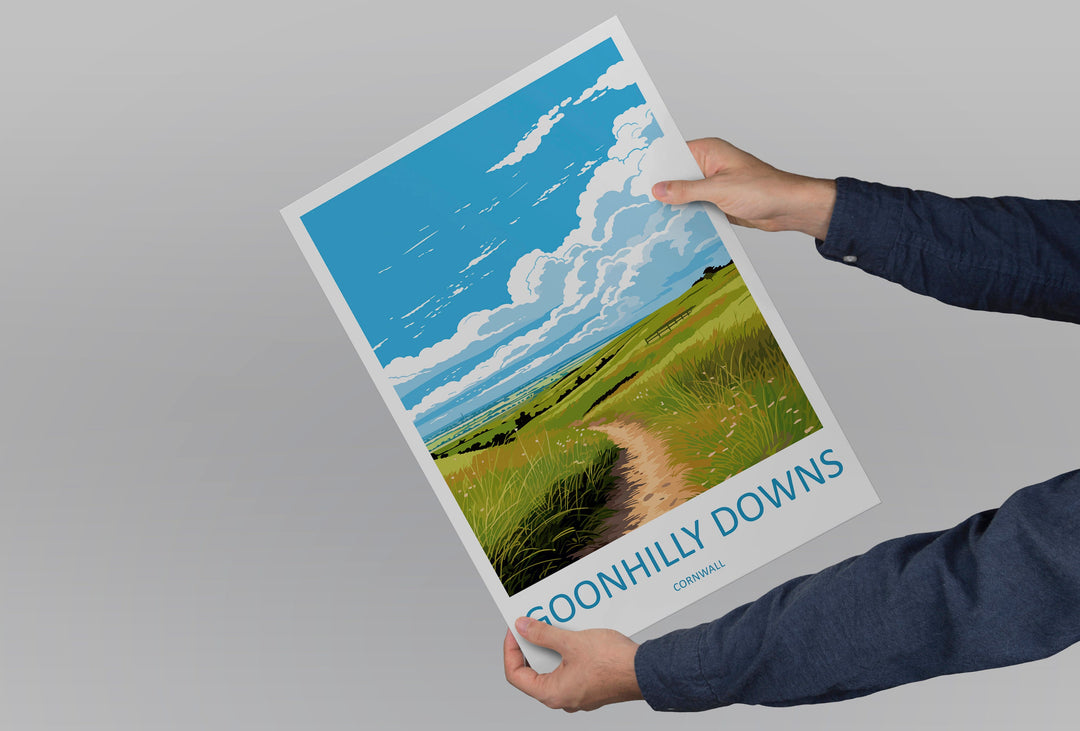 Goonhilly Downs Travel Print Wall Art Goonhilly Downs Wall Hanging Home Décor Goonhilly Downs Gift Art Lovers England Art Lover Gift