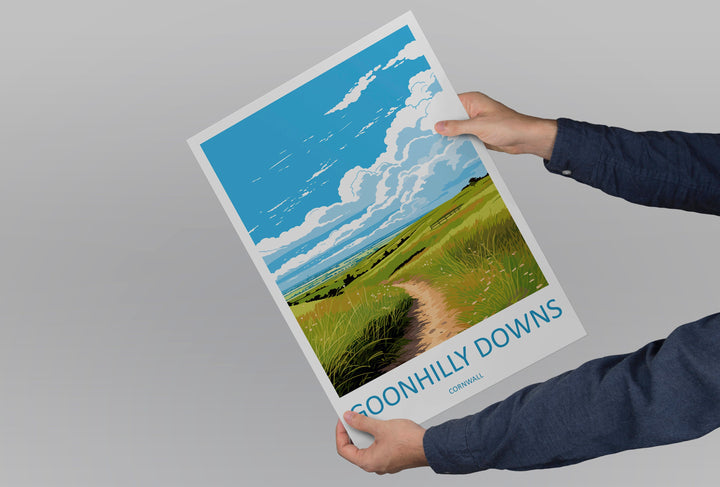 Goonhilly Downs Travel Print Wall Art Goonhilly Downs Wall Hanging Home Décor Goonhilly Downs Gift Art Lovers England Art Lover Gift