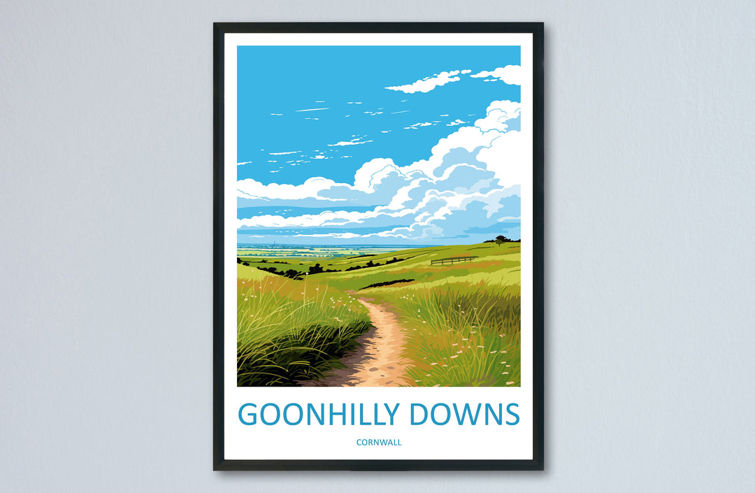 Goonhilly Downs Travel Print Wall Art Goonhilly Downs Wall Hanging Home Décor Goonhilly Downs Gift Art Lovers England Art Lover Gift