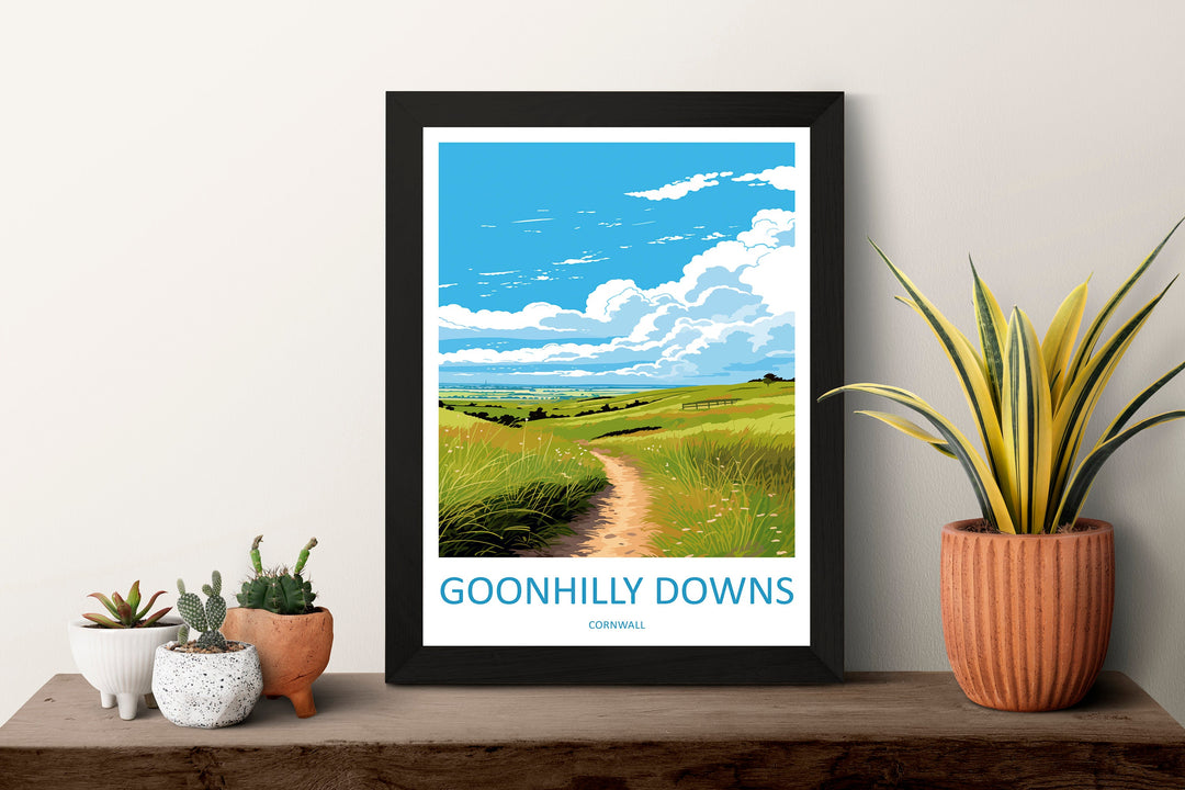 Goonhilly Downs Travel Print Wall Art Goonhilly Downs Wall Hanging Home Décor Goonhilly Downs Gift Art Lovers England Art Lover Gift