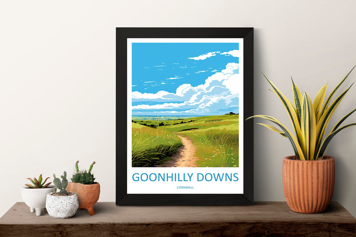 Goonhilly Downs Travel Print Wall Art Goonhilly Downs Wall Hanging Home Décor Goonhilly Downs Gift Art Lovers England Art Lover Gift