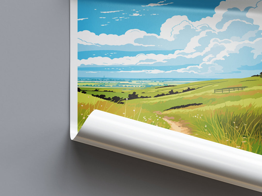 Goonhilly Downs Travel Print Wall Art Goonhilly Downs Wall Hanging Home Décor Goonhilly Downs Gift Art Lovers England Art Lover Gift