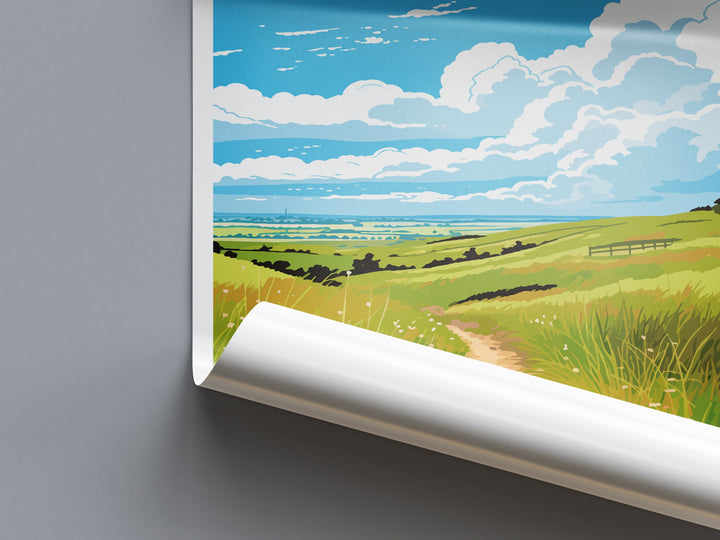 Goonhilly Downs Travel Print Wall Art Goonhilly Downs Wall Hanging Home Décor Goonhilly Downs Gift Art Lovers England Art Lover Gift