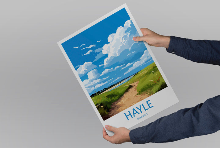 Hayle Travel Print Wall Art Hayle Wall Hanging Home Décor Hayle Gift Art Lovers England Art Lover Gift