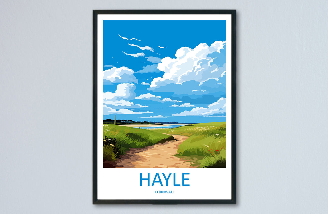 Hayle Travel Print Wall Art Hayle Wall Hanging Home Décor Hayle Gift Art Lovers England Art Lover Gift