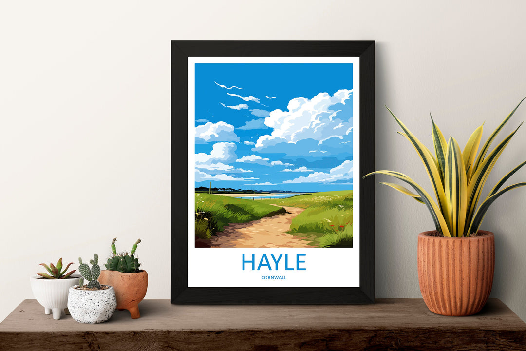 Hayle Travel Print Wall Art Hayle Wall Hanging Home Décor Hayle Gift Art Lovers England Art Lover Gift