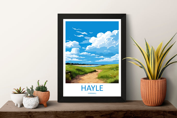 Hayle Travel Print Wall Art Hayle Wall Hanging Home Décor Hayle Gift Art Lovers England Art Lover Gift