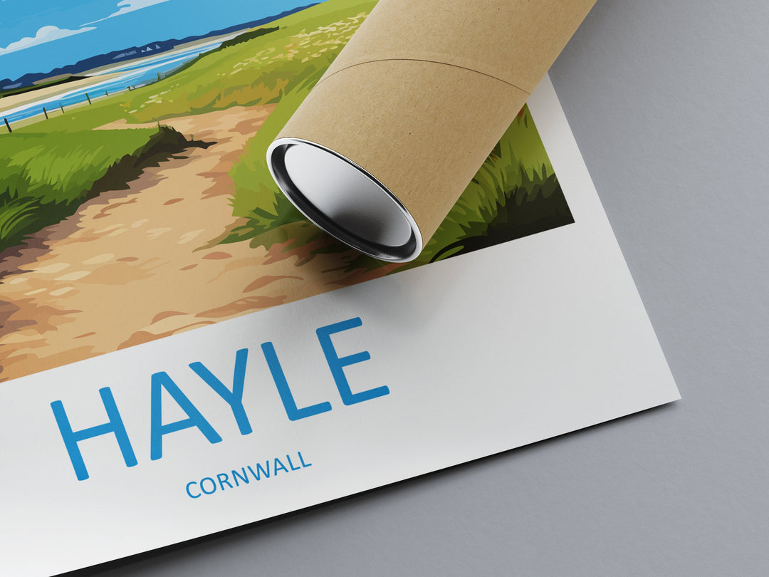 Hayle Travel Print Wall Art Hayle Wall Hanging Home Décor Hayle Gift Art Lovers England Art Lover Gift