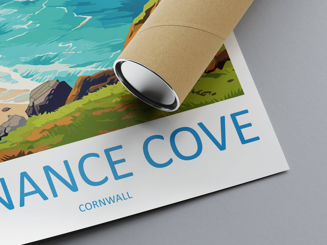 Kynance Cove Travel Print Wall Art Kynance Cove Wall Hanging Home Décor Kynance Cove Gift Art Lovers England Art Lover Gift Kynance Cove Art