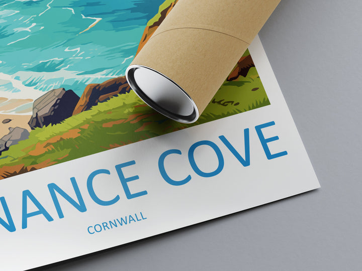 Kynance Cove Travel Print Wall Art Kynance Cove Wall Hanging Home Décor Kynance Cove Gift Art Lovers England Art Lover Gift Kynance Cove Art