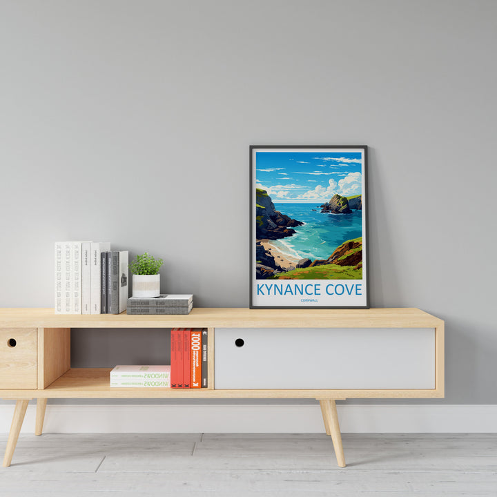 Kynance Cove Travel Print Wall Art Kynance Cove Wall Hanging Home Décor Kynance Cove Gift Art Lovers England Art Lover Gift Kynance Cove Art