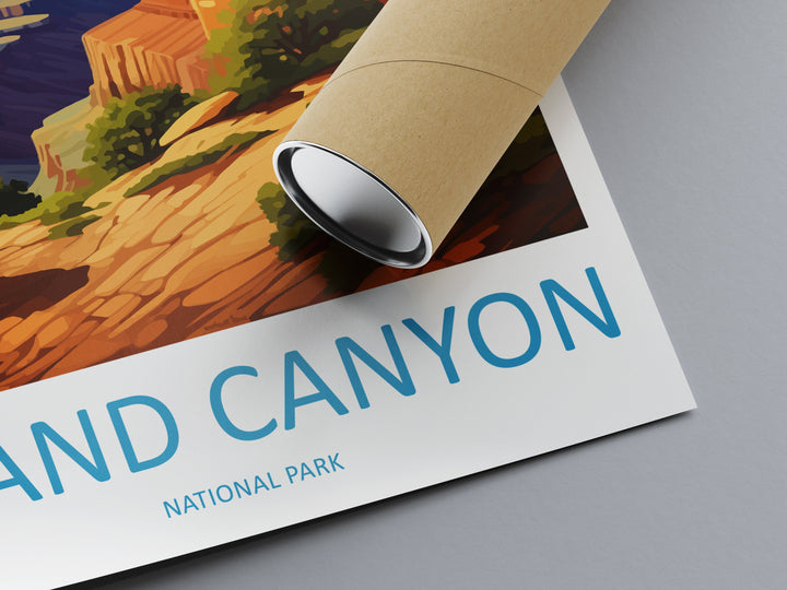 Grand Canyon National Park Travel Print Wall Art Grand Canyon Wall Hanging Home Décor Grand Canyon Gift Art Lovers Arizona Art Lover Gift