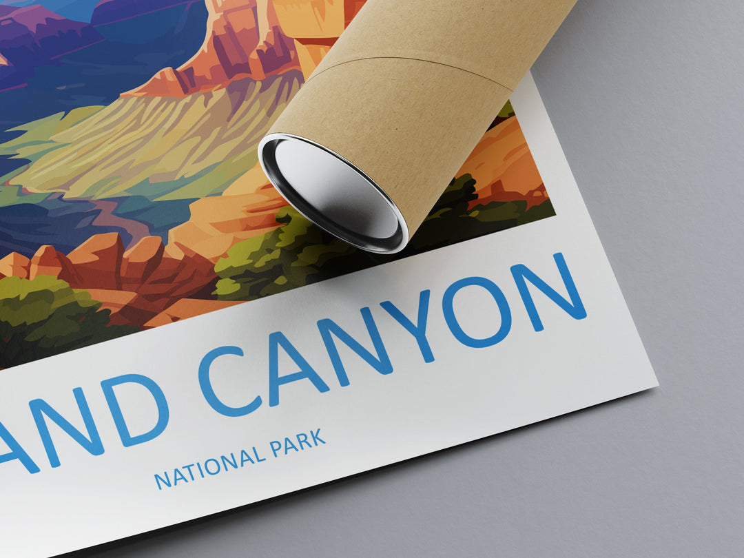 Grand Canyon National Park Travel Print Wall Art Grand Canyon Wall Hanging Home Décor Grand Canyon Gift Art Lovers Arizona Art Lover Gift