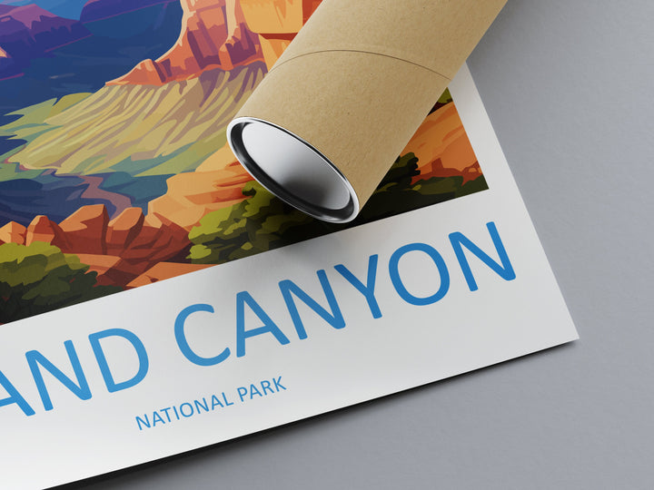 Grand Canyon National Park Travel Print Wall Art Grand Canyon Wall Hanging Home Décor Grand Canyon Gift Art Lovers Arizona Art Lover Gift