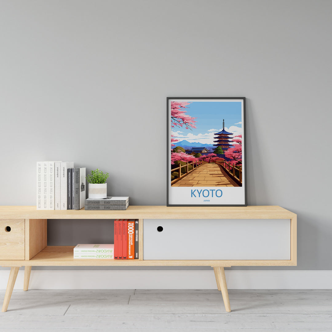 Kyoto Travel Print Wall Art Kyoto Wall Hanging Home Décor Kyoto Gift Art Lovers Kyoto Art Lover Gift Japan Travel Gift