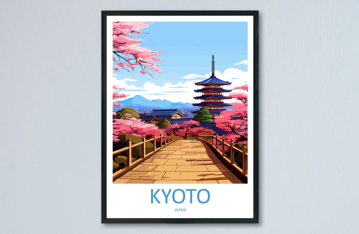 Kyoto Travel Print Wall Art Kyoto Wall Hanging Home Décor Kyoto Gift Art Lovers Kyoto Art Lover Gift Japan Travel Gift