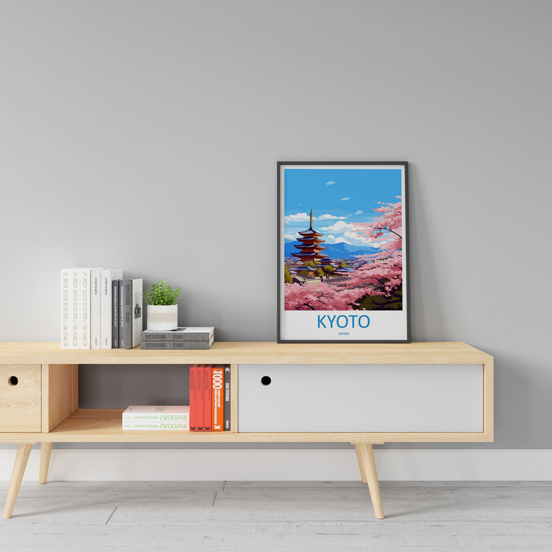 Kyoto Travel Print Wall Art Kyoto Wall Hanging Home Décor Kyoto Gift Art Lovers Kyoto Art Lover Gift Japan Travel Gift