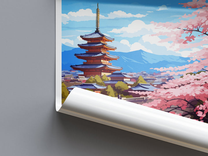 Kyoto Travel Print Wall Art Kyoto Wall Hanging Home Décor Kyoto Gift Art Lovers Kyoto Art Lover Gift Japan Travel Gift
