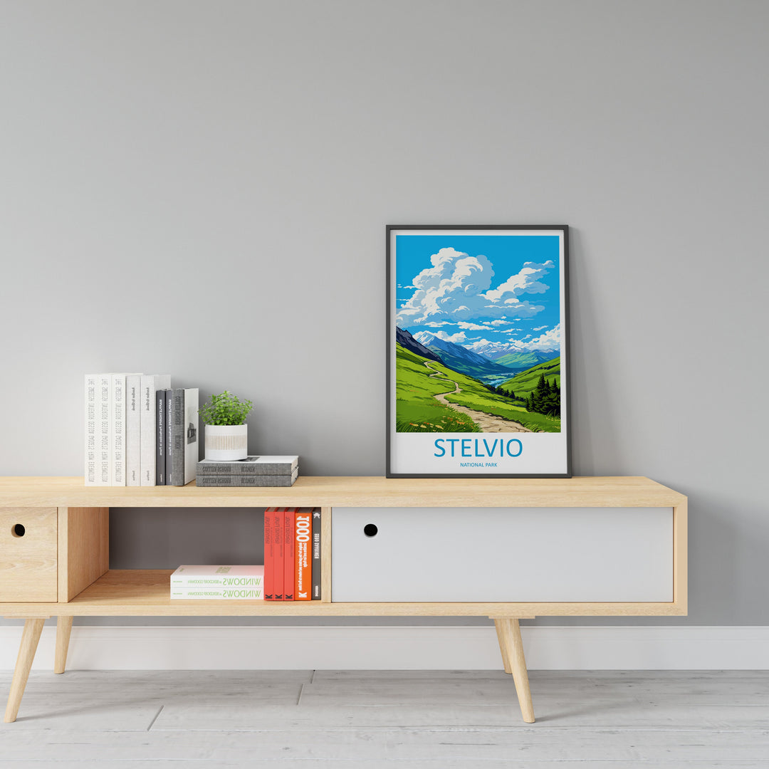 Stelvio Travel Print Wall Art Stelvio Italy Wall Hanging Home Decor Stelvio Gift Art Lovers Wall Art Print Italy