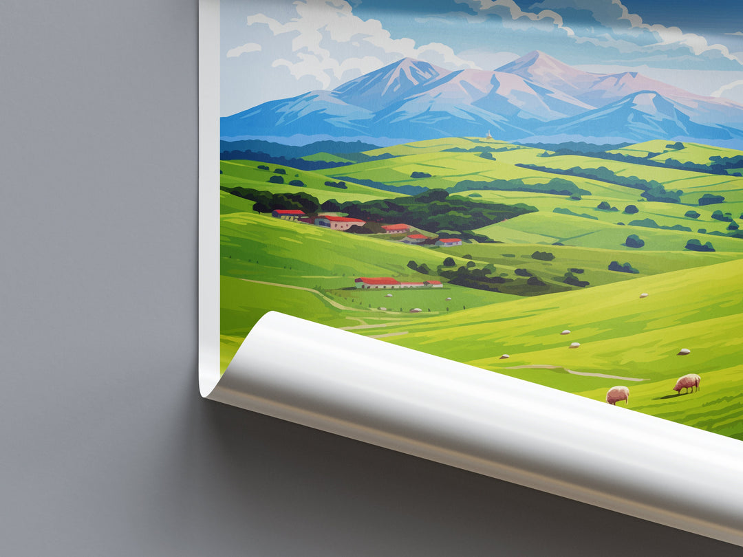 Gran Sasso And Monti Della Laga National Park Travel Print Wall Art Gran Sasso Wall Hanging Home Decor Gran Sasso Gift Art Lovers Wall Art