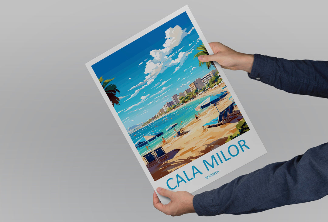 Cala Milor Travel Print Wall Art Cala Milor Wall Hanging Home Décor Cala Milor Gift Art Lovers Spain Art Lover Gift