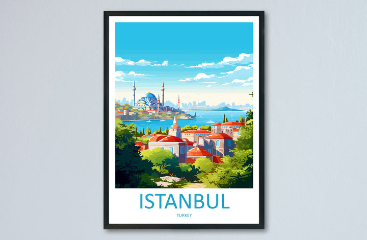 Istanbul Travel Print Wall Art Istanbul Wall Hanging Home Decoration Istanbul Gift Art Lovers Wall Art Print Art Istanbul Wall Print Turkey