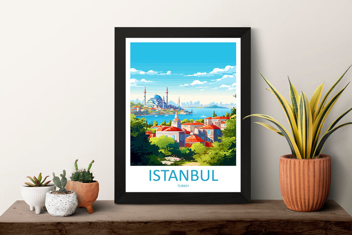 Istanbul Travel Print Wall Art Istanbul Wall Hanging Home Decoration Istanbul Gift Art Lovers Wall Art Print Art Istanbul Wall Print Turkey