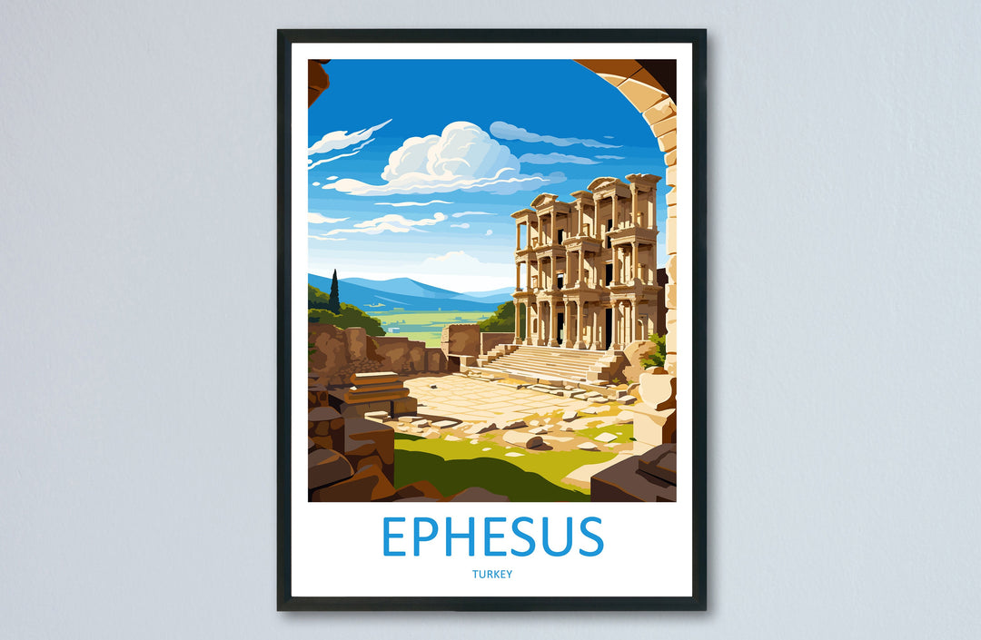 Ephesus Travel Print Wall Art Ephesus Wall Hanging Home Decoration Ephesus Gift Art Lovers Wall Art Print Art Ephesus Wall Print Turkey Art
