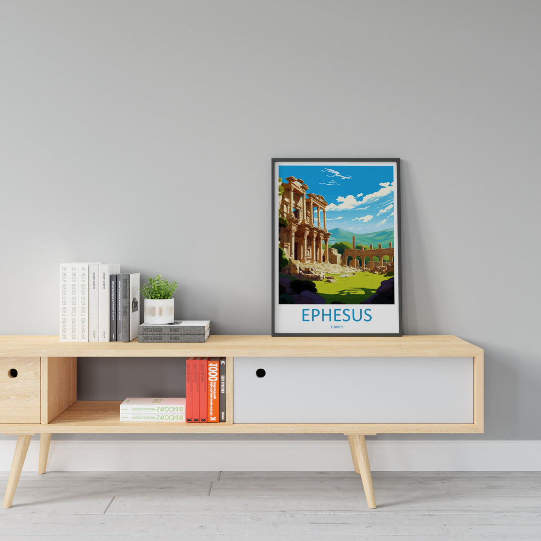 Ephesus Travel Print Wall Art Ephesus Wall Hanging Home Decoration Ephesus Gift Art Lovers Wall Art Print Art Ephesus Wall Print Turkey Art