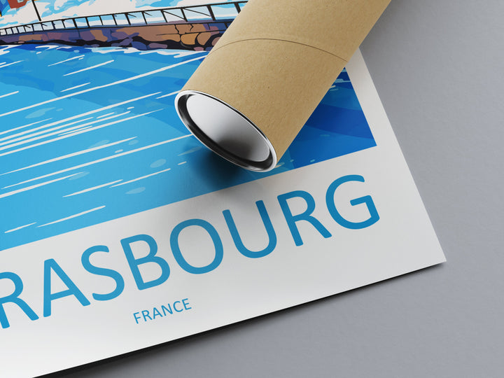 Strasbourg Travel Print Wall Art Strasbourg Wall Hanging Home Decoration Strasbourg France Gift Art Lovers Wall Art Print Art Strasbourg Art