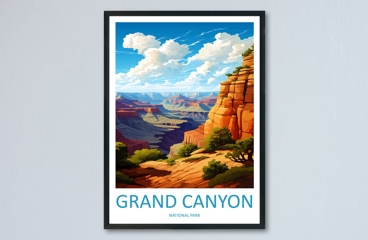 Grand Canyon National Park Travel Print Wall Art Grand Canyon Wall Hanging Home Décor Grand Canyon Gift Art Lovers Arizona Art Lover Gift