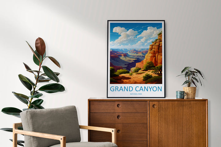 Grand Canyon National Park Travel Print Wall Art Grand Canyon Wall Hanging Home Décor Grand Canyon Gift Art Lovers Arizona Art Lover Gift