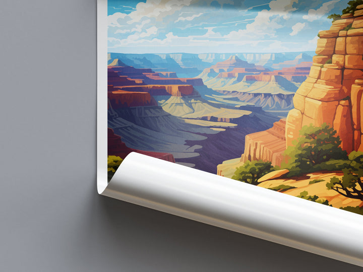 Grand Canyon National Park Travel Print Wall Art Grand Canyon Wall Hanging Home Décor Grand Canyon Gift Art Lovers Arizona Art Lover Gift