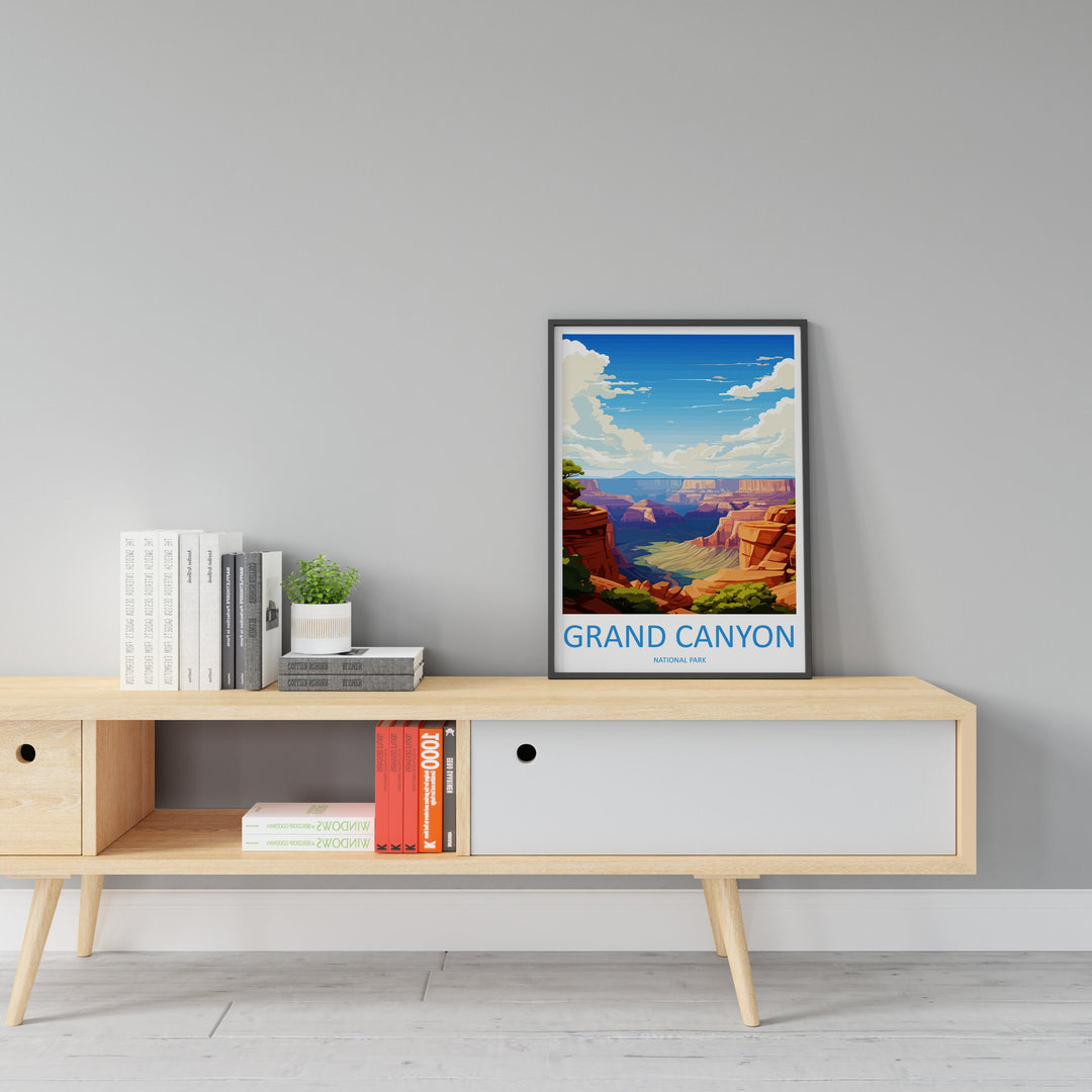 Grand Canyon National Park Travel Print Wall Art Grand Canyon Wall Hanging Home Décor Grand Canyon Gift Art Lovers Arizona Art Lover Gift