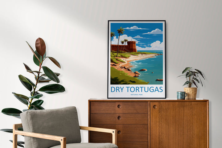 Dry Tortugas National Park Travel Print Wall Art Dry Tortugas National Park Wall Hanging Home Décor Dry Tortugas National Park Gift Art