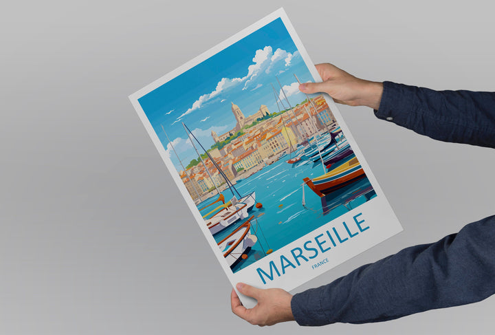 Marseille Print Marseille Home Decor Cityscape Art Print Marseille Wall Art for Travel Enthusiast Gift Wall Hanging Marseille France Poster
