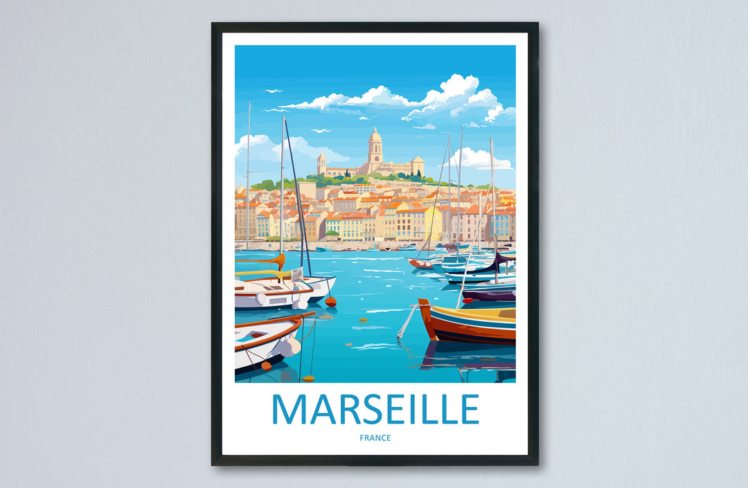 Marseille Print Marseille Home Decor Cityscape Art Print Marseille Wall Art for Travel Enthusiast Gift Wall Hanging Marseille France Poster